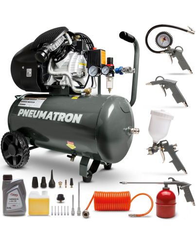 Kompresor olejowy Pneumatron + zestaw lakierniczy