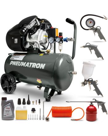 Kompresor olejowy Pneumatron + zestaw lakierniczy